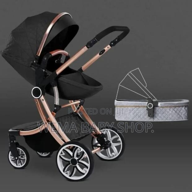 2 in 1 Executive Eggshell Shaped Baby Stroller/Pram - thumbnail 5