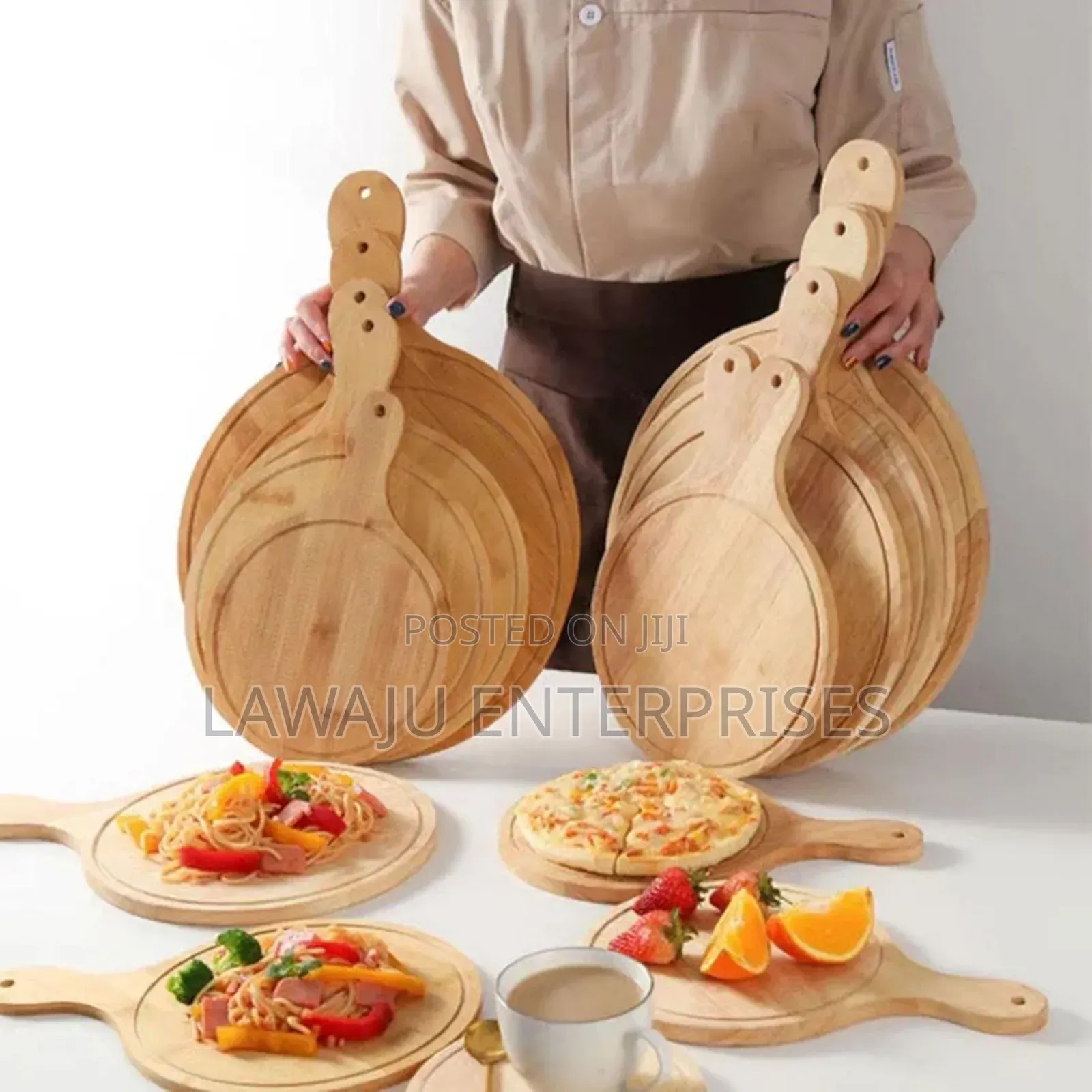 Bamboo Round Pizza Plate