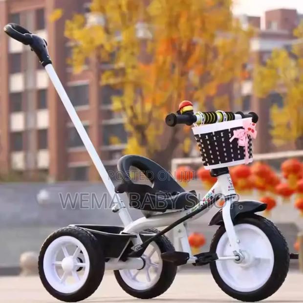 Kids Tricycle With Handle - main view