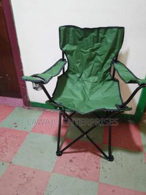 Green Canvas Foldable Camping Chair - thumbnail 2