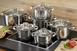 12 Pieces Stainless Steel Edenberg Cookware Set