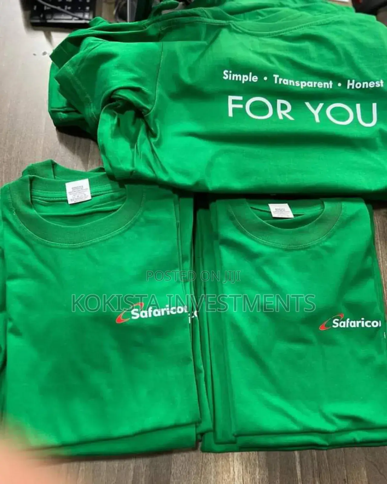 Green Round Neck T-Shirts (Customized)