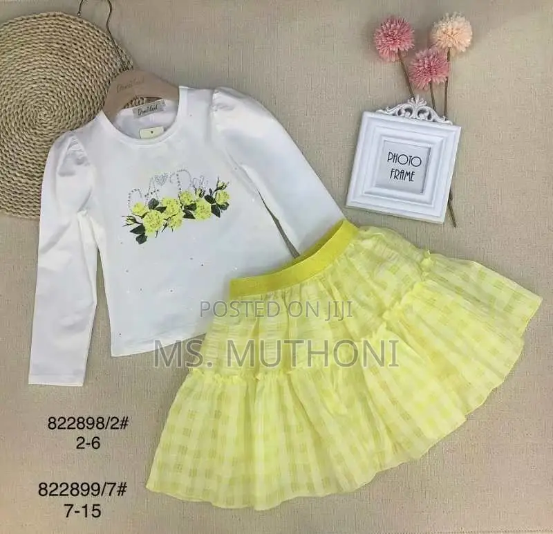 2-13yrs Girls Skirt Sets