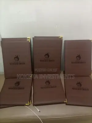 Restaurant Menu Folders ( Engraved)