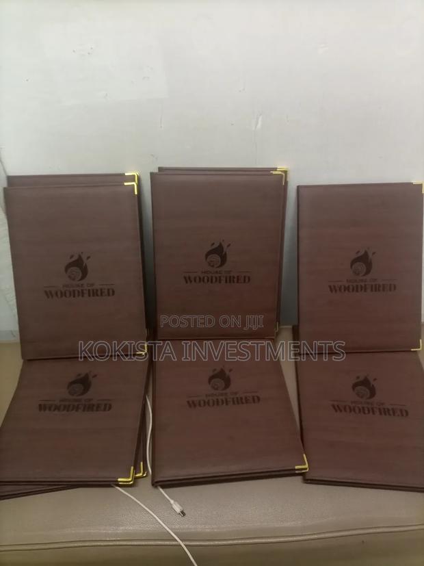 Restaurant Menu Folders ( Engraved)