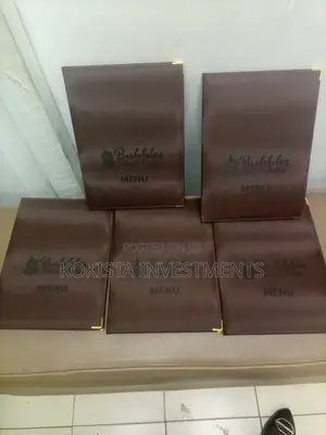 Restaurant Menu Folders ( Engraved)