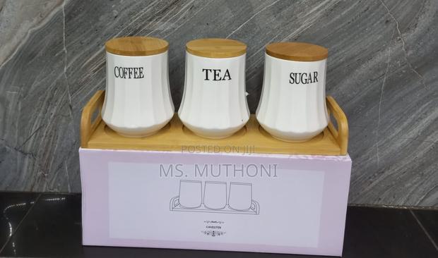 3pc Ceramic Canisters Set - main view