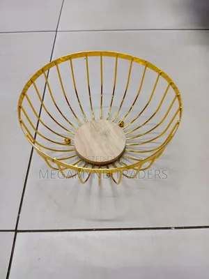 Golden Fruit Basket/Metal Fruit Basket