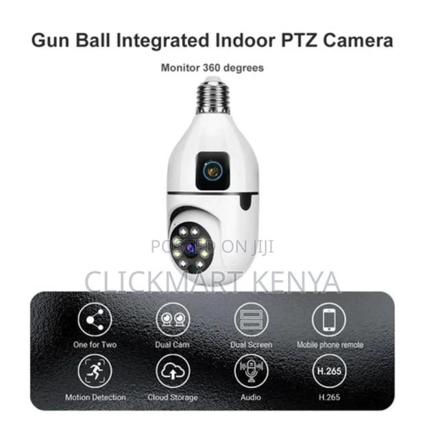 Dual Lens Wifi CCTV Camera for Wireless Surveillance, - thumbnail 5