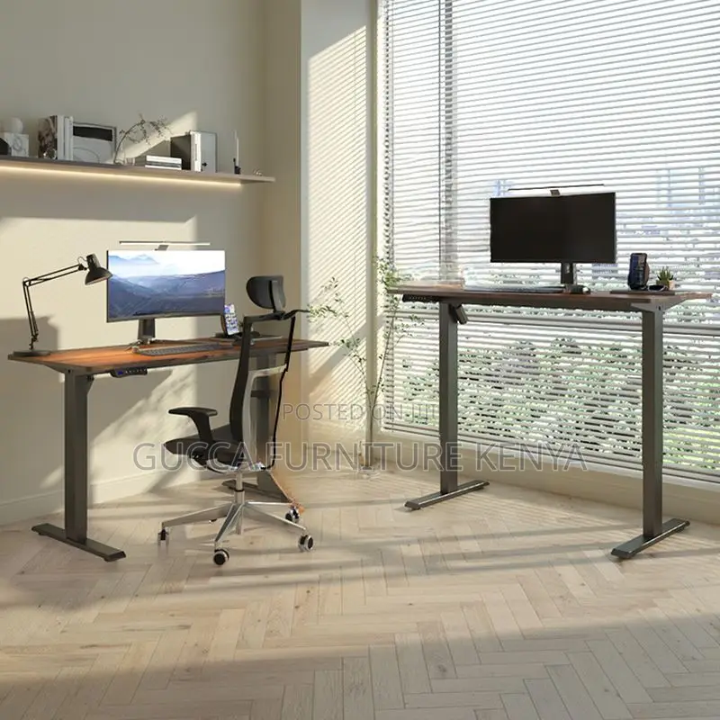 Office Tables: Motorized Standing Adjustable Electric Desk