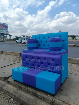 Pedicure Seat, Blue and Purple 2 Seater - thumbnail 2