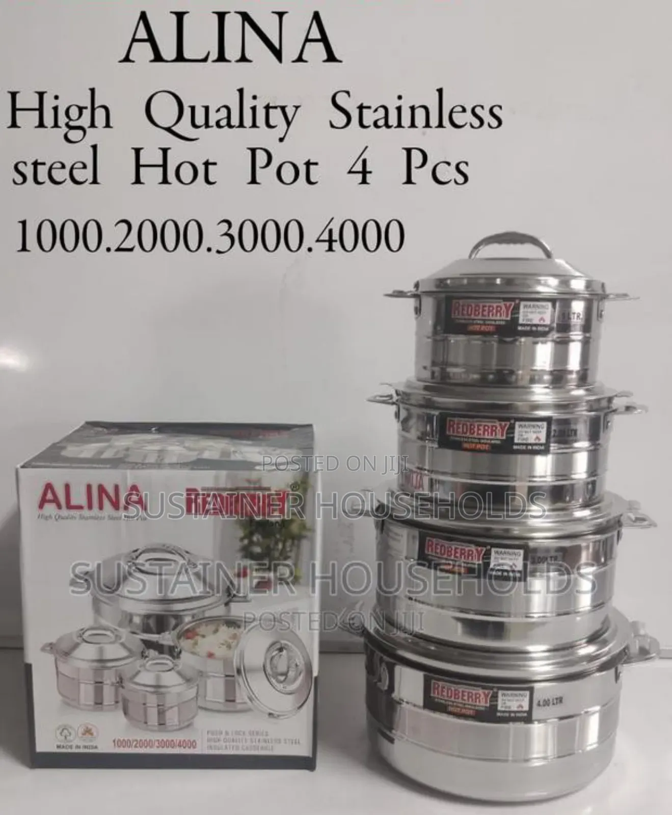 Redberry Alina Stainless Steel Insulated Hotpot