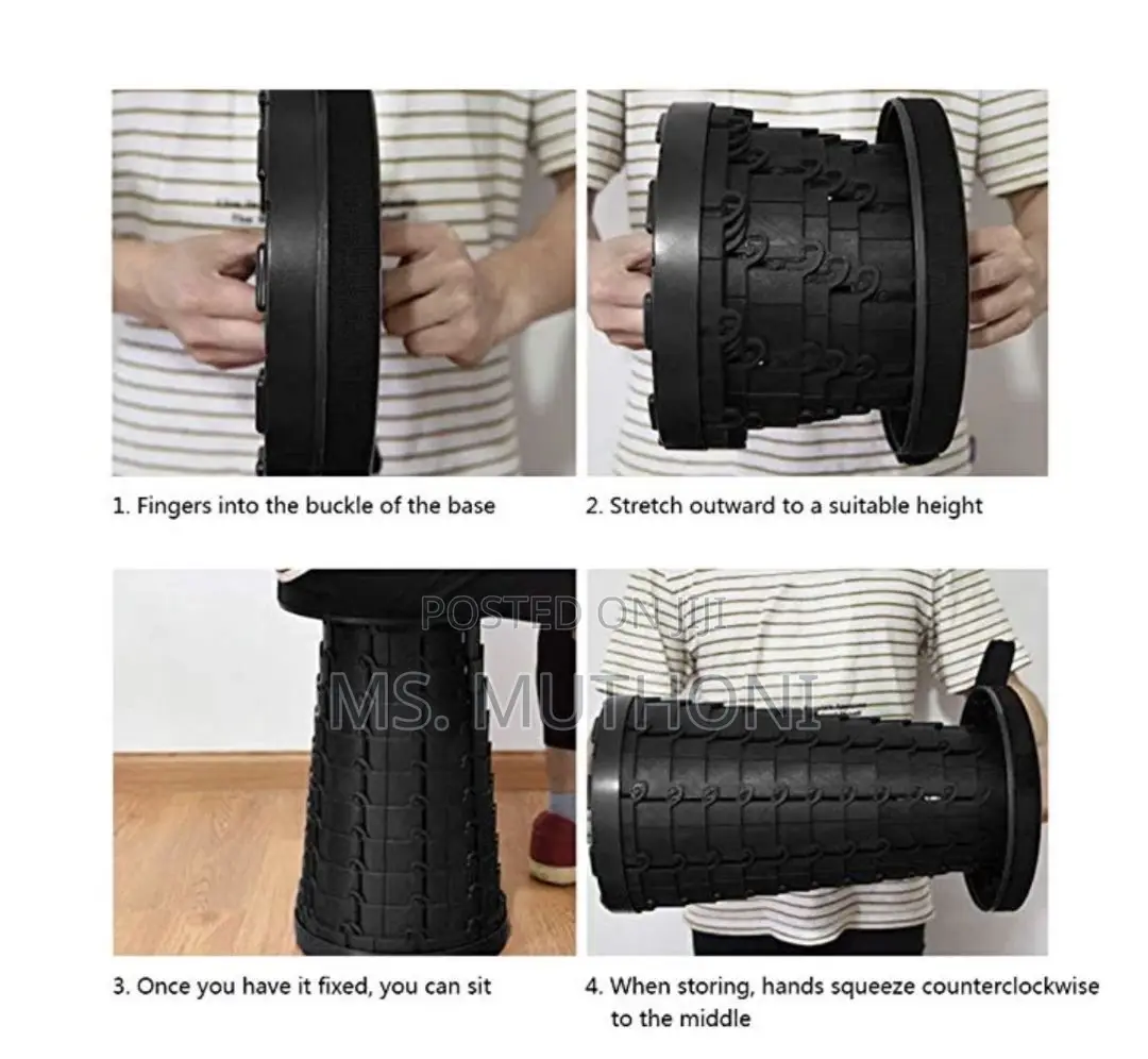 Telescopic Portable Retractable Stool
