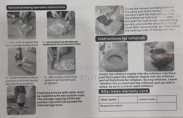 Inflating or Deflating Rechargable Vacuum Pump Mac - thumbnail 5