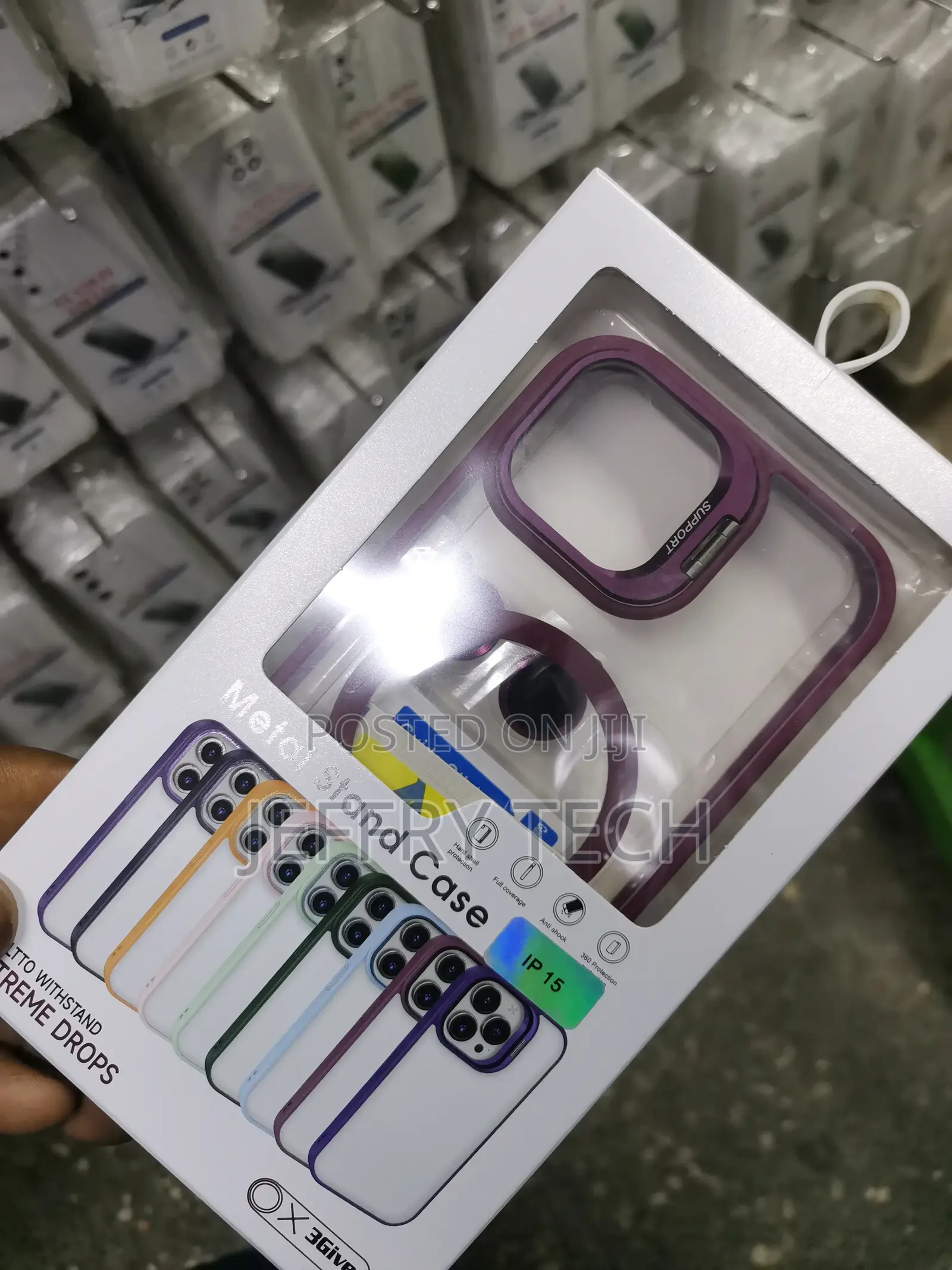 Steel Frame Lens Protection Shockproof Cover, for iPhone 15