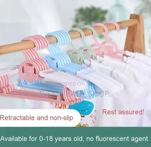 10pcs Set Kids Adjustable/Retractable Hangers