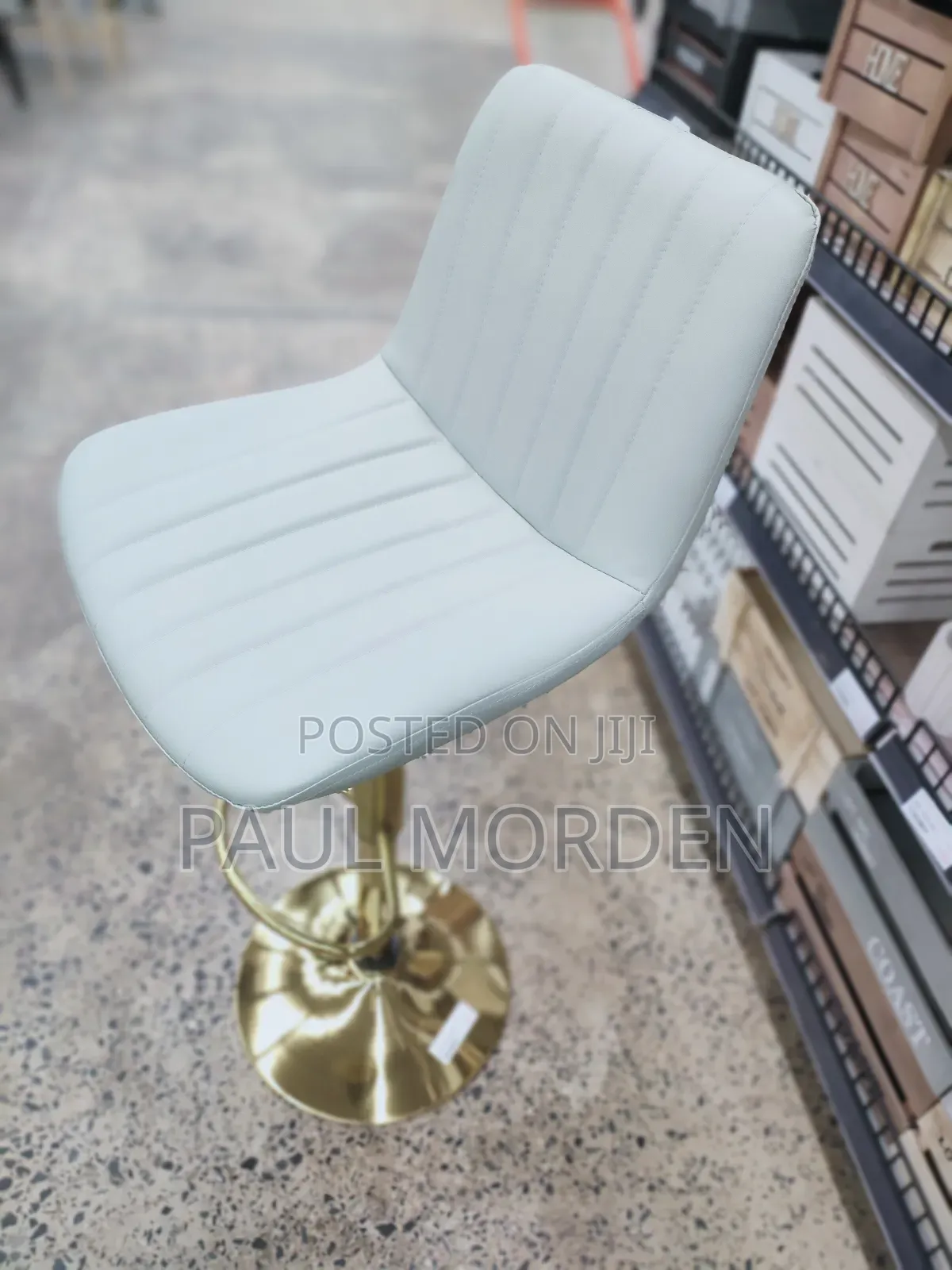 Padded Swivel Barstools With Steady Backrest