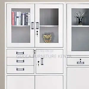 Cabinets:2-Door Contemporary Metallic Office Safe Cabinet
