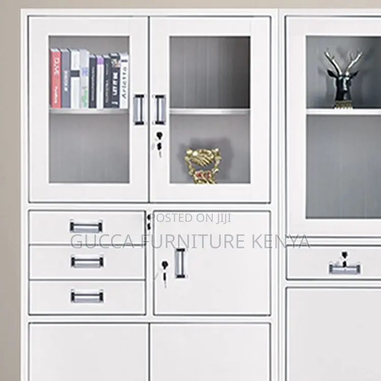 Cabinets:2-Door Contemporary Metallic Office Safe Cabinet