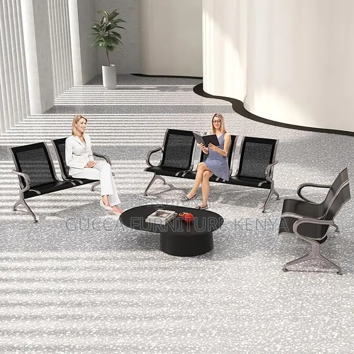 Benches:3-Link Metallic Airport Waiting Bench