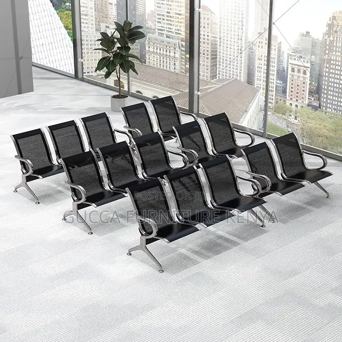Benches:3-Link Metallic Airport Waiting Bench
