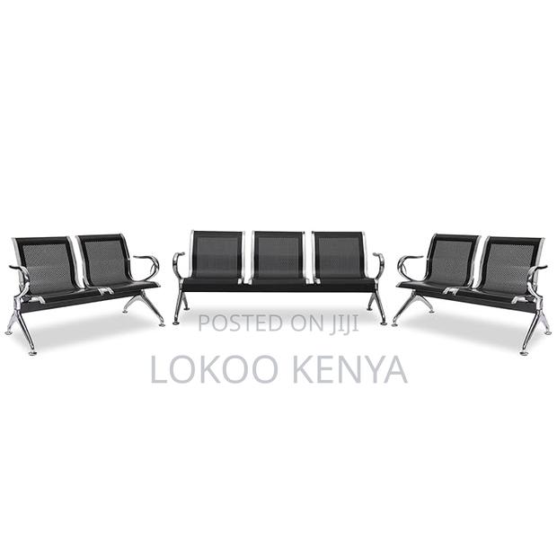 Benches:3-Seater Steel Airport Waiting Bench - thumbnail 5