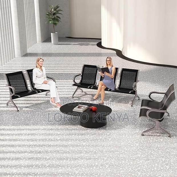 Benches:3-Seater Steel Airport Waiting Bench - thumbnail 6