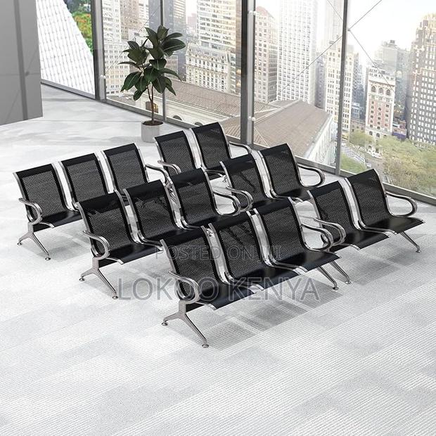Benches:3-Seater Steel Airport Waiting Bench - thumbnail 4