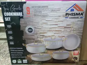 Quality 9pcs PHISMA Heavy Granite Cookware Set*