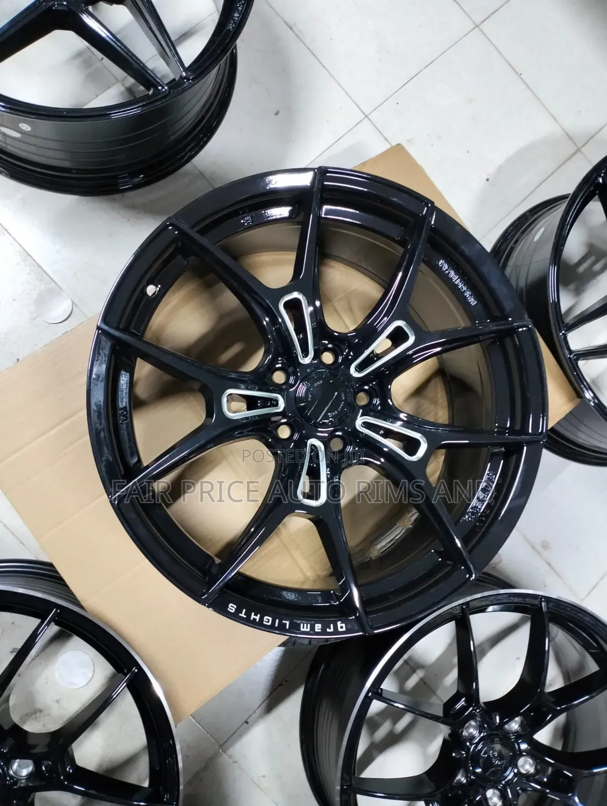Sports Rims Size 18/5by 114.3 Dark-Gloss Black