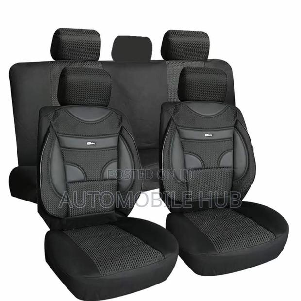 Quality Half Leather Car Seat Cover 5 Seater