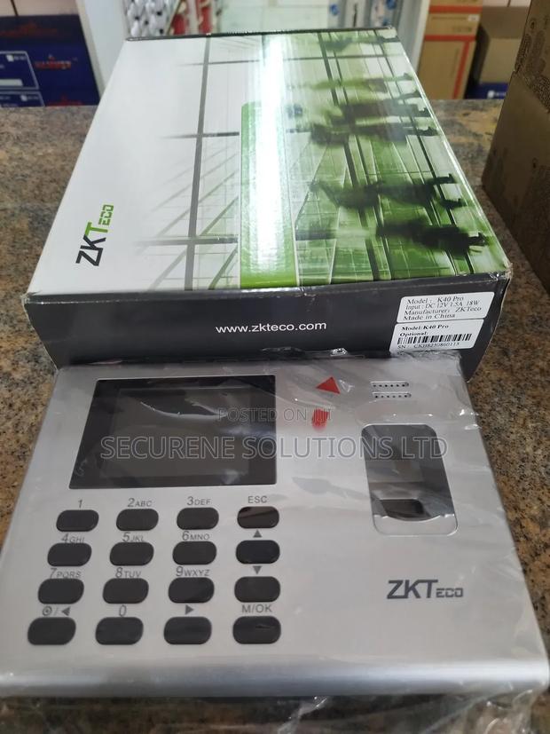 ZK Teco Time Attendance - main view