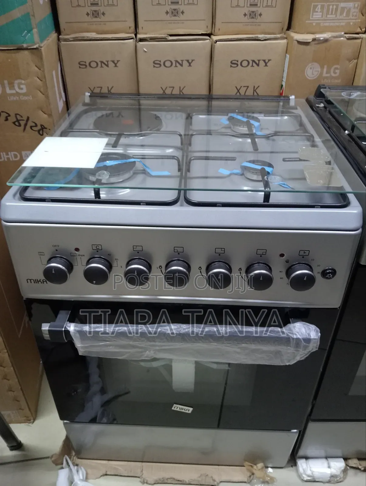 Mika 58 by 58 3 Gas and 1 Electric Standing Cooker