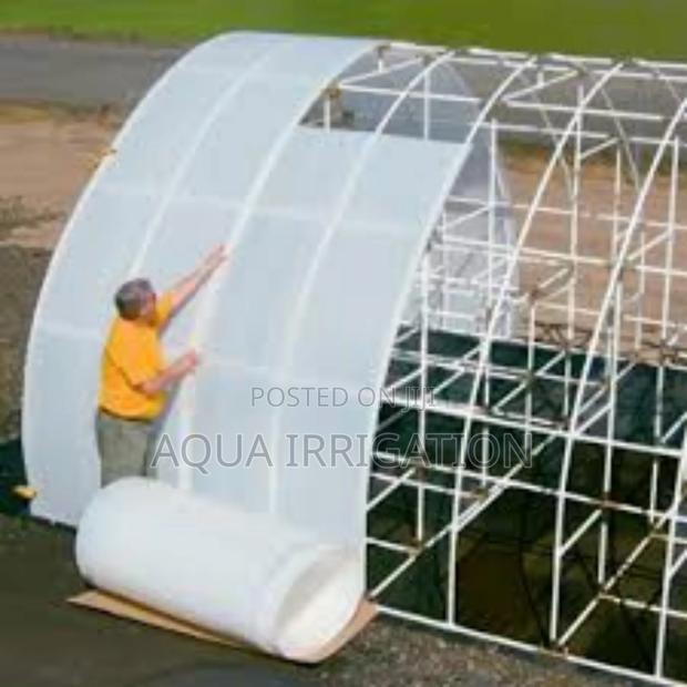 White Green House Cover - main view