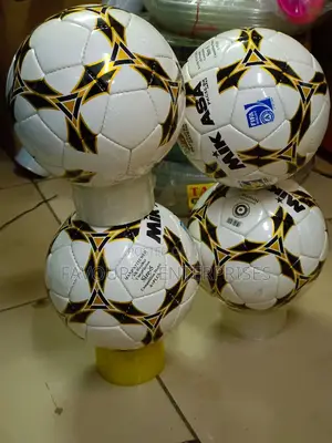 Mikasa Size 5 Soccer Ball Black,Gold White