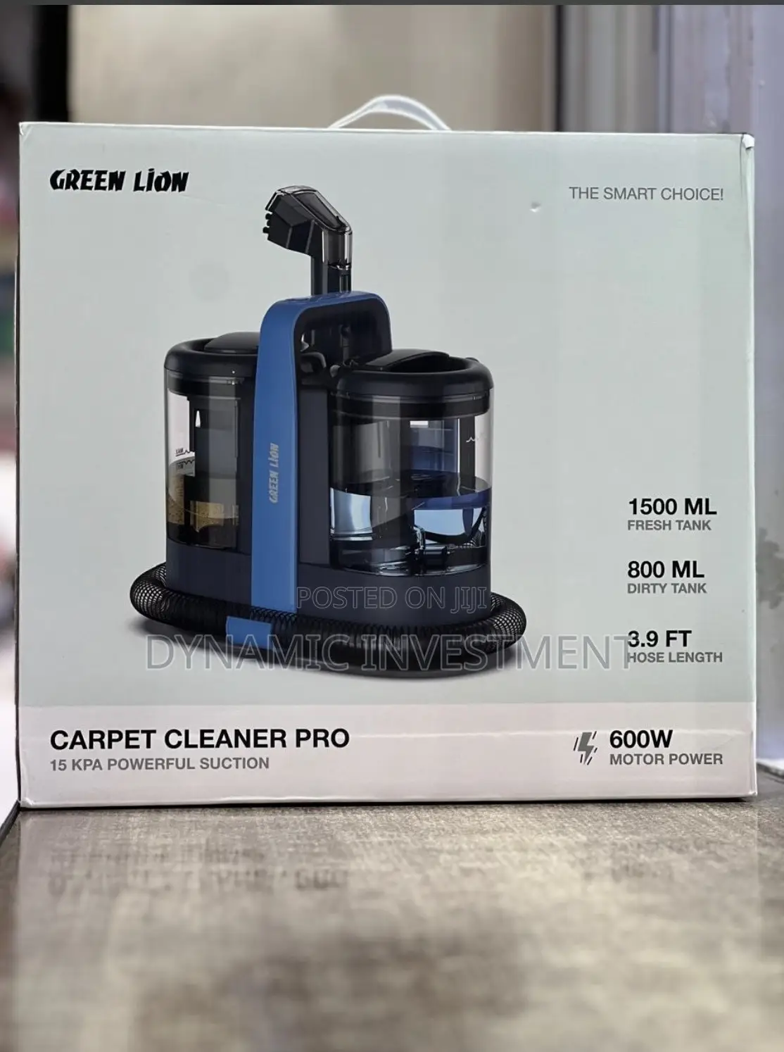 Green Lion Carpet Cleaner Pro With 600w Motor Power - Blue