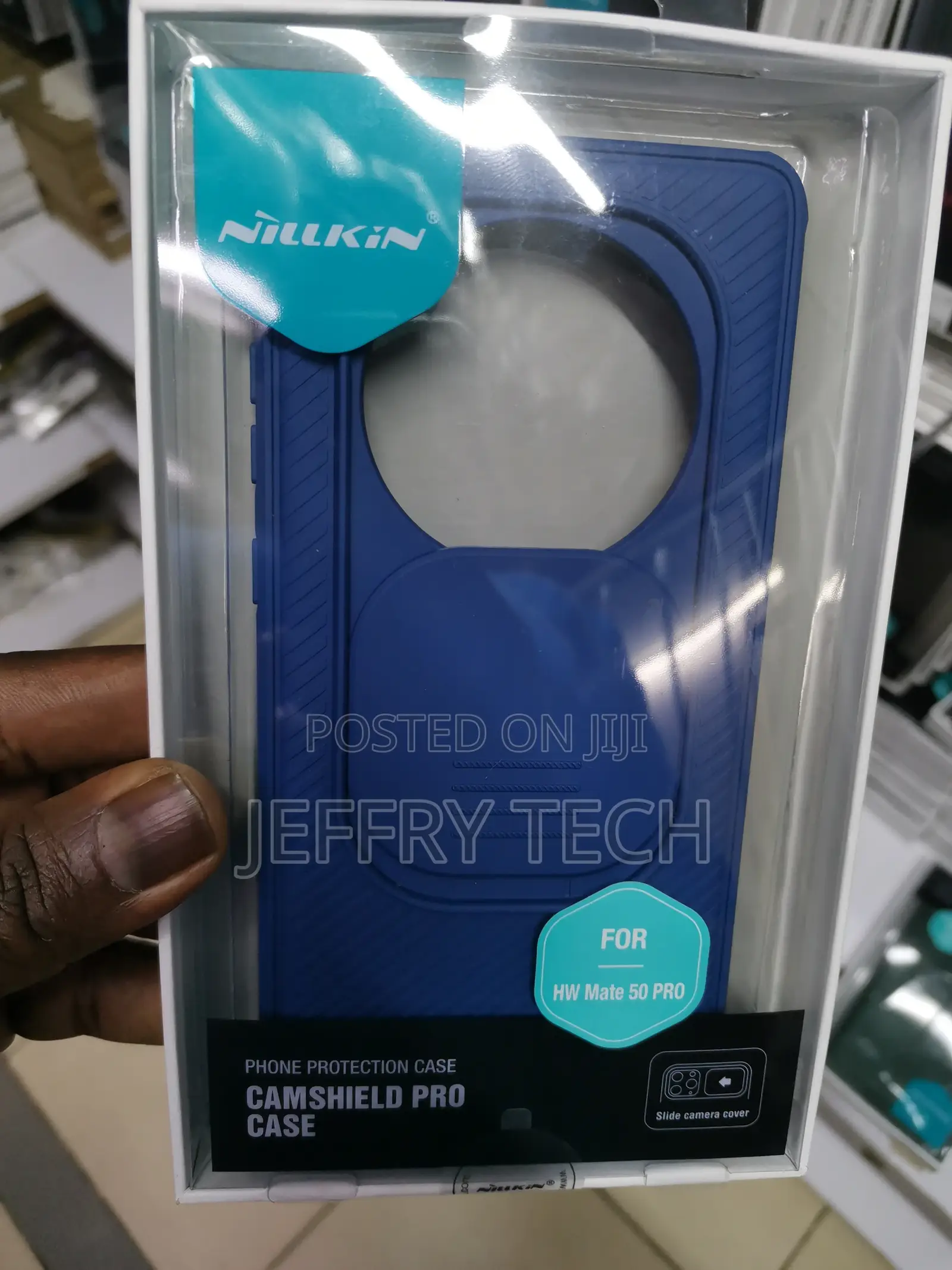 For Huawei Mate 50 Pro NILLKIN Camshield Phone Case-Blue