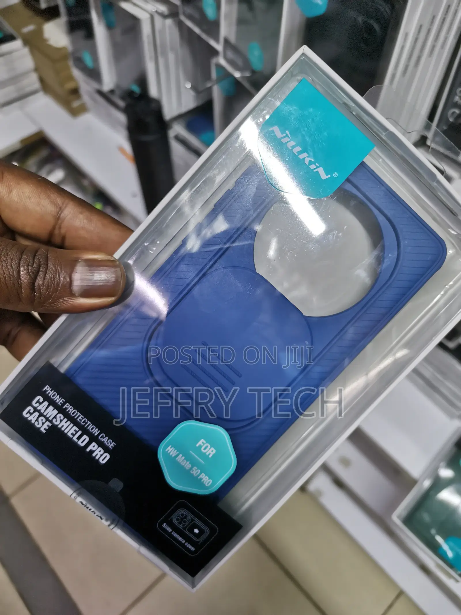 For Huawei Mate 50 Pro NILLKIN Camshield Phone Case-Blue