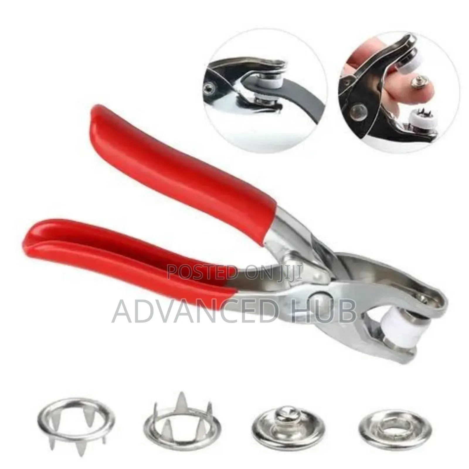 Metallic Snup Button Pliers Set