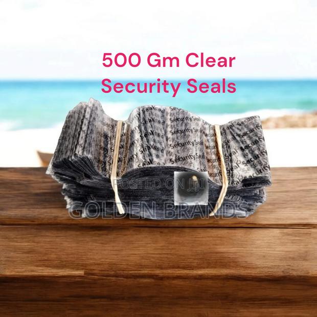 500 Grams Clear Security Seals - main view