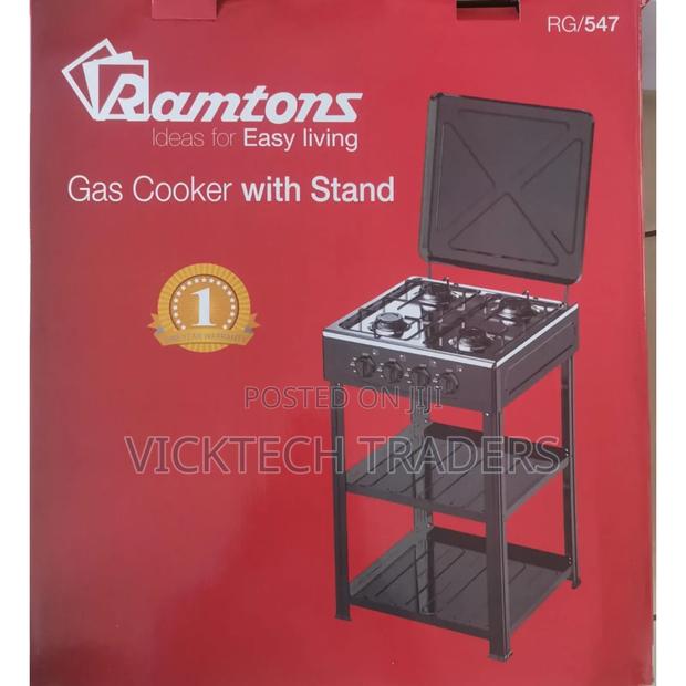 Cooker,Ramtons RG547 4gas With Shelves - main view