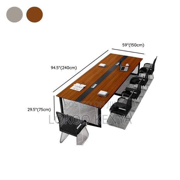 Boardroom Tables:2.4 Meters Simple Modern Boardroom Table - thumbnail 3