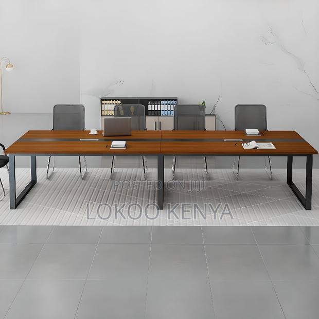Boardroom Tables:2.4 Meters Simple Modern Boardroom Table
