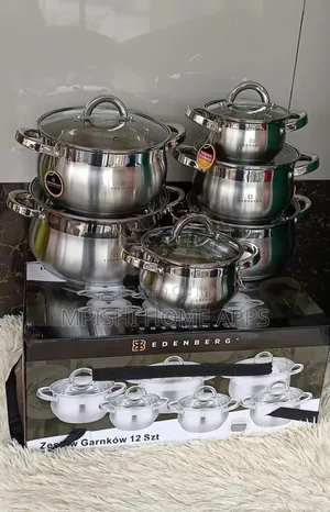 12pcs Edenberg Stainless Steel Cookware Set EB-4065