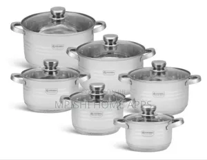 12pcs Edenberg Stainless Steel Cookware Set Eb-4037