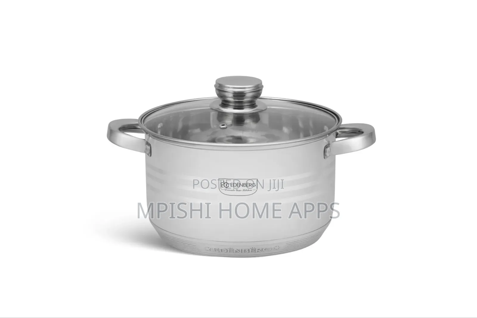 12pcs Edenberg Stainless Steel Cookware Set Eb-4037