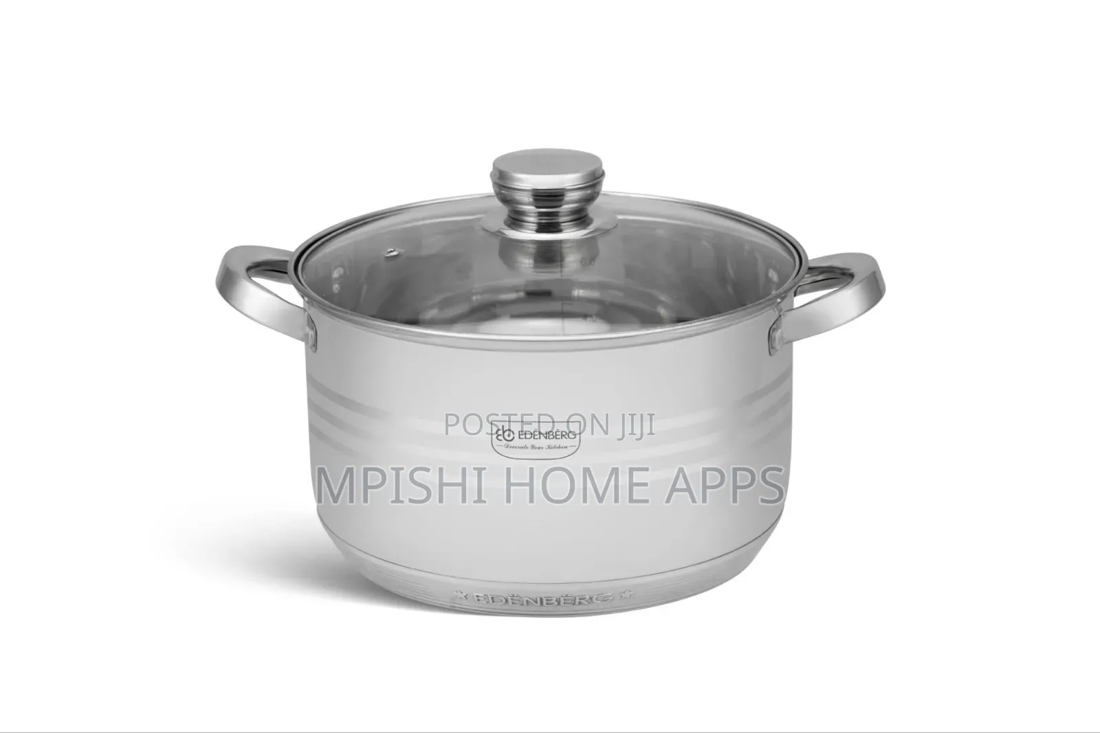 12pcs Edenberg Stainless Steel Cookware Set Eb-4037