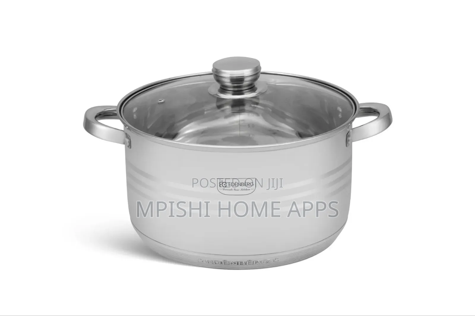 12pcs Edenberg Stainless Steel Cookware Set Eb-4037