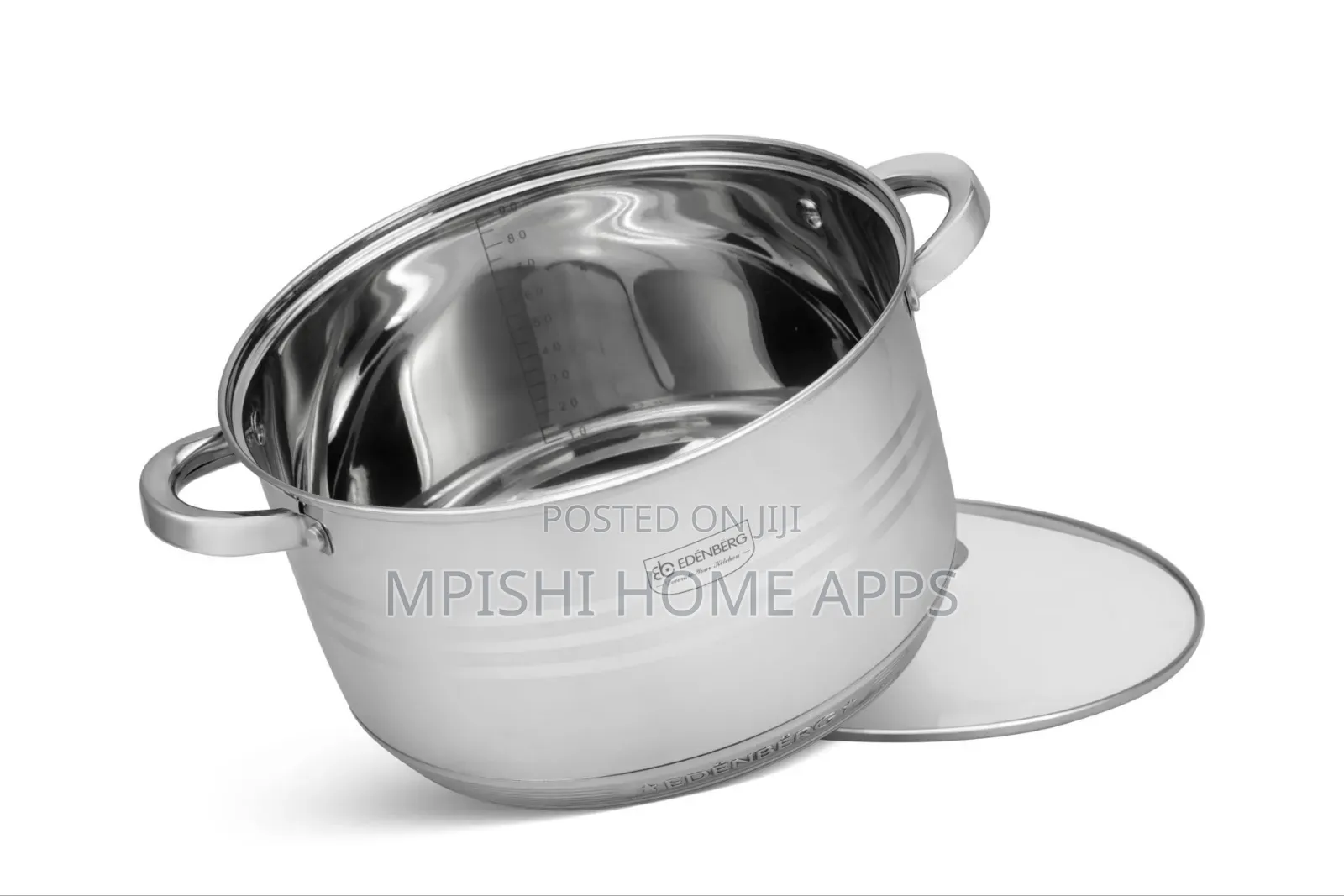 12pcs Edenberg Stainless Steel Cookware Set Eb-4037