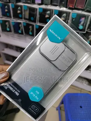 Nillkin for iPhone 16 Pro Case With Slide Camera Cover,-Gray